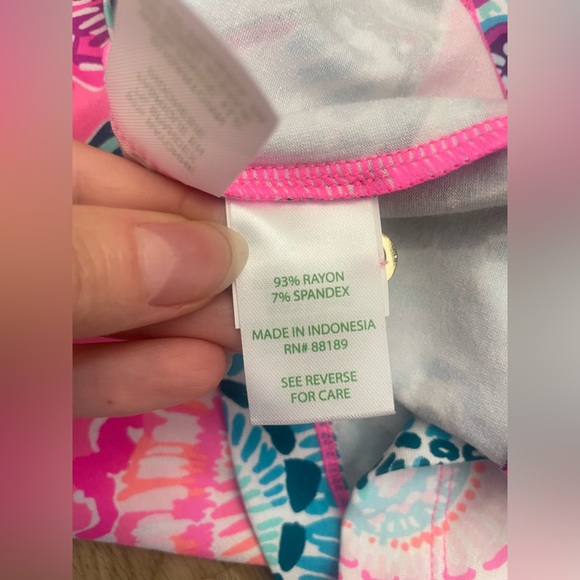 Lilly Pulitzer Small Rayon Stretch Tunic Dress Coastal Resort Preppy - Picture 13 of 16